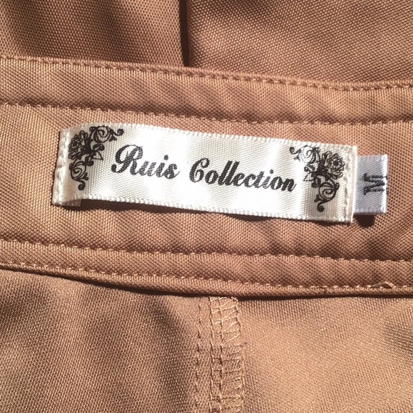 Ruis Collection shorts tan side zip M - Picture 5 of 7